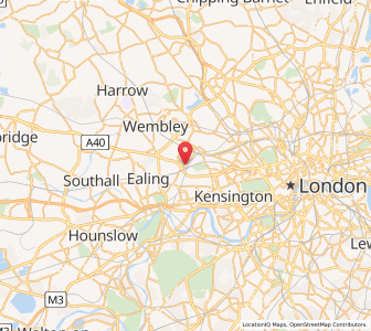 Map of North Acton, EnglandEngland