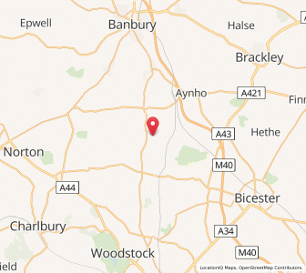 Map of North Aston, EnglandEngland