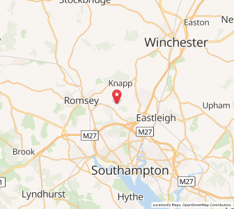 Map of North Baddesley, EnglandEngland