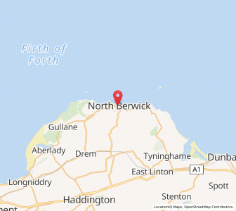 Map of North Berwick, ScotlandScotland