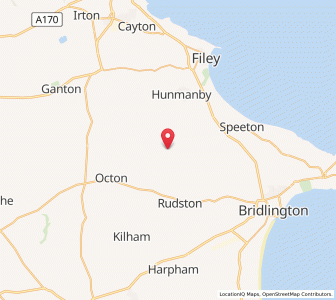 Map of North Burton, EnglandEngland