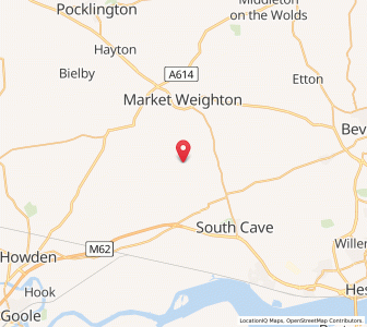 Map of North Cliff, EnglandEngland