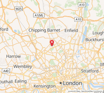 Map of North Finchley, EnglandEngland