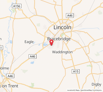 Map of North Hykeham, EnglandEngland