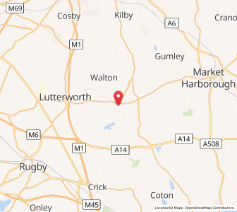 Map of North Kilworth, EnglandEngland