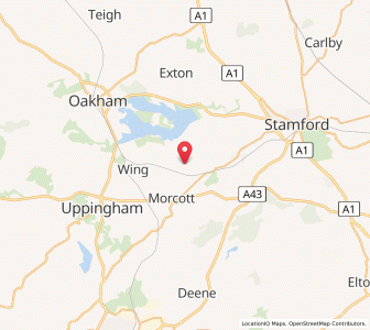 Map of North Luffenham, EnglandEngland