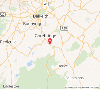 Map of North Middleton, ScotlandScotland