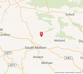 Map of North Molton, EnglandEngland
