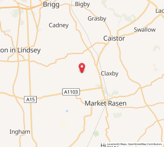 Map of North Owersby, EnglandEngland