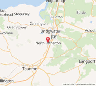 Map of North Petherton, EnglandEngland