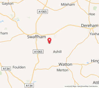 Map of North Pickenham, EnglandEngland