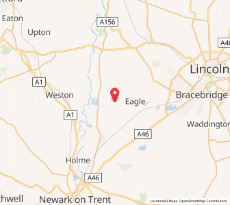 Map of North Scarle, EnglandEngland