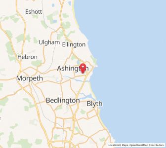 Map of North Seaton, EnglandEngland