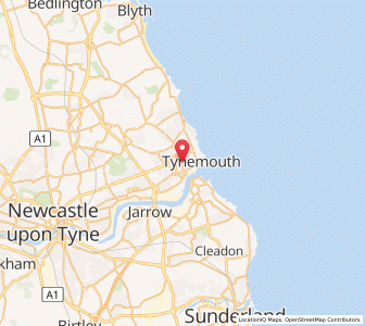 Map of North Shields, EnglandEngland