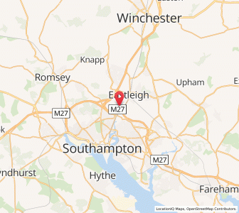 Map of North Stoneham, EnglandEngland