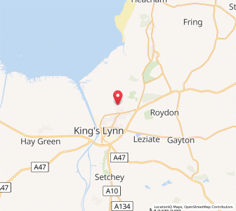 Map of North Wootton, EnglandEngland