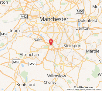 Map of Northenden, EnglandEngland