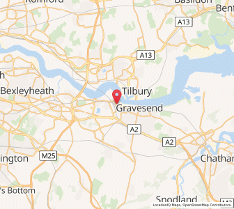 Map of Northfleet, EnglandEngland