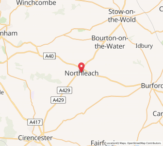 Map of Northleach, EnglandEngland