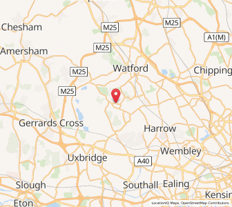 Map of Northwood, EnglandEngland