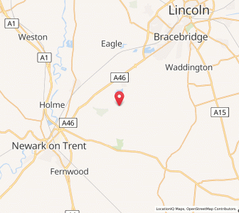 Map of Norton Disney, EnglandEngland