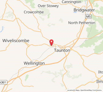 Map of Norton Fitzwarren, EnglandEngland