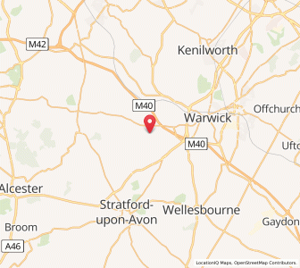 Map of Norton Lindsey, EnglandEngland