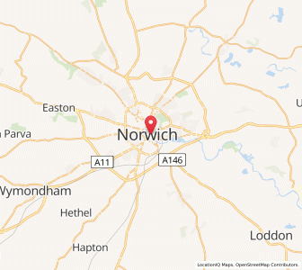 Map of Norwich, EnglandEngland
