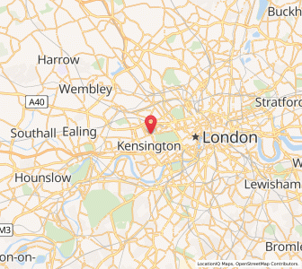 Map of Notting Hill Gate, EnglandEngland