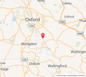 Map of Nuneham Courtenay, EnglandEngland