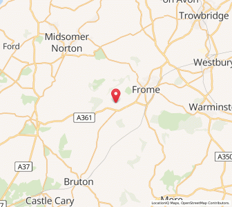 Map of Nunney, EnglandEngland