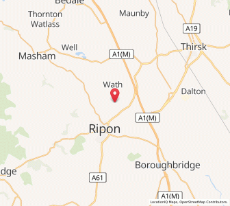 Map of Nunwick, EnglandEngland