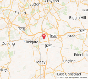 Map of Nutfield, EnglandEngland
