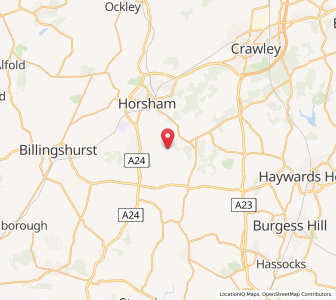 Map of Nuthurst, EnglandEngland
