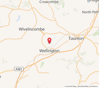 Map of Nynehead, EnglandEngland