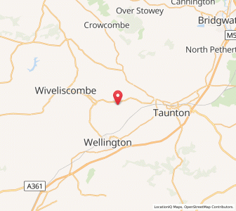 Map of Oake, EnglandEngland