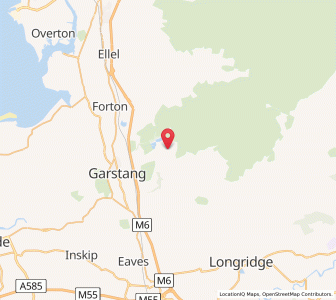 Map of Oakenclough, EnglandEngland