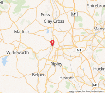 Map of Oakerthorpe, EnglandEngland