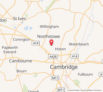 Map of Oakington, EnglandEngland