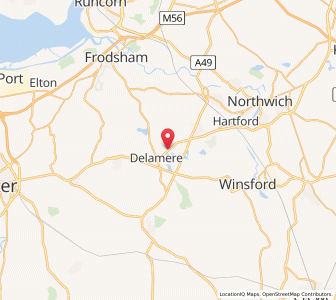 Map of Oakmere, EnglandEngland