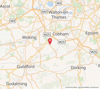 Map of Ockham, EnglandEngland