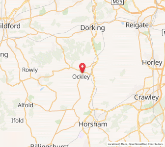 Map of Ockley, EnglandEngland