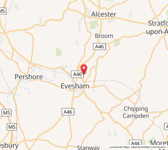 Map of Offenham, EnglandEngland