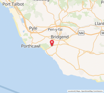 Map of Ogmore, WalesWales