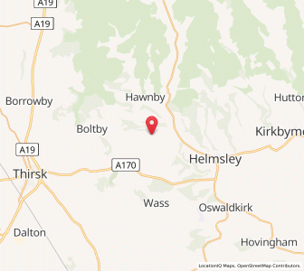 Map of Old Byland, EnglandEngland