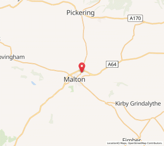 Map of Old Malton, EnglandEngland