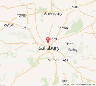 Map of Old Sarum, EnglandEngland