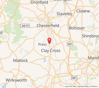 Map of Old Tupton, EnglandEngland