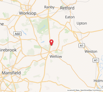 Map of Ollerton, EnglandEngland