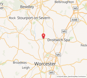 Map of Ombersley, EnglandEngland